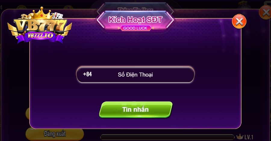 số điện thoại đăng ký vb777